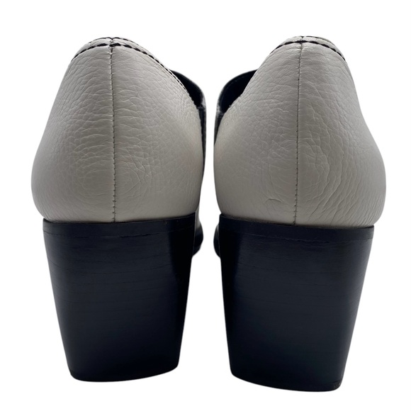 Naturalizer Womens Shoes Femma Booties Sz 9 White Leather Heeled Ankle Comfort - Picture 7 of 12